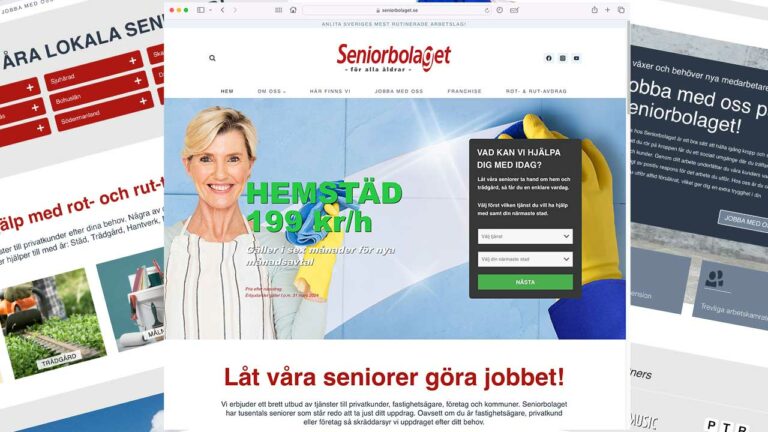 Hemsida Seniorbolaget